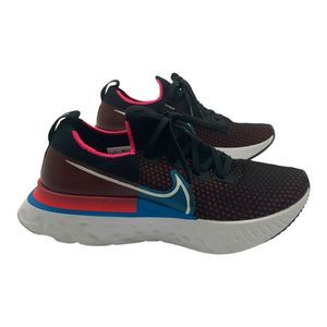 Nike React Infinity Run FK Running Shoe Black/White-Red Orbit US Men's 8